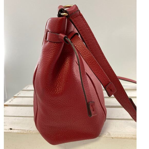 KATE SPADE RED SMALL PEBBLED LEATHER CROSSBODY BAG - Picture 3 of 14
